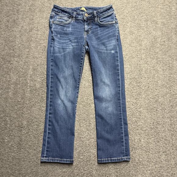Tommy Bahama Denim Crop Jeans Women's 25 x 24 Blue Low Rise Medium Wash - Picture 1 of 7